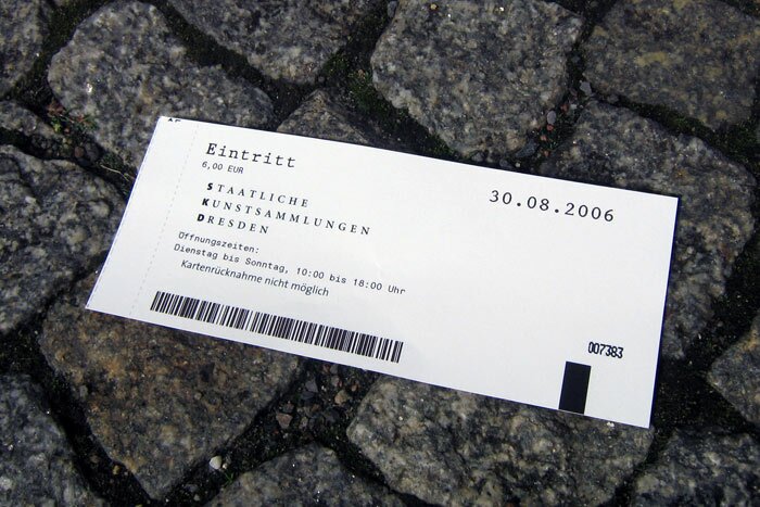 Билет в Staatliche Kunstsammlungen Dresden